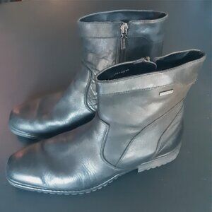 Blondo Valerio SZ 10M Men's Black Leather Short Zippered Dress Boots